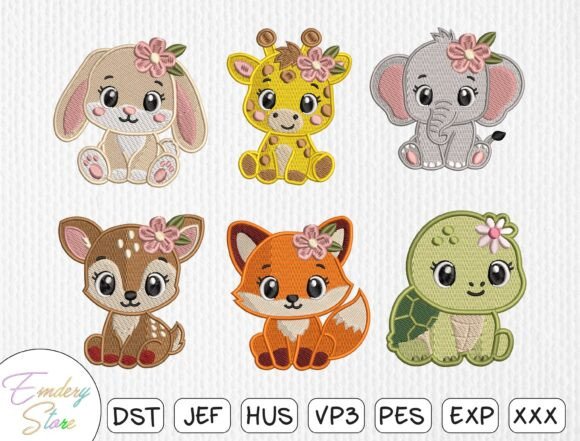 Download Baby Animals Embroidery Design Bundle - Baby Collection