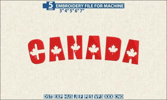 Download Canada Machine Embroidery DST PES Design - Machine embroidery dst Collection