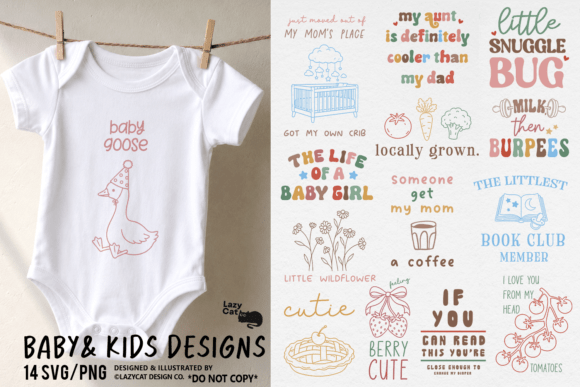 Download Baby &amp; Kids Funny Cute SVG PNG Bundle - Baby Collection