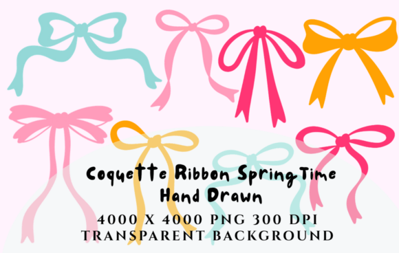 Download Coquette Ribbon Bow Spring Time Clipart - Spring Collection